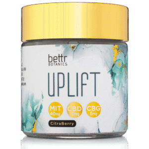 Uplift kratom extract gummies mit cbd and cbg bottle image for third party lab results