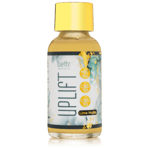 Uplift kratom extract shot mit cbd cbg bottle image for third party lab results